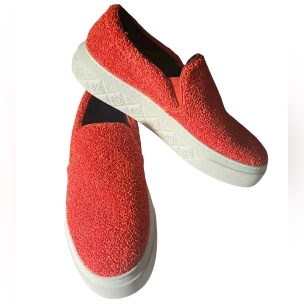 TORY BURCH LADYBUG SLIP-ON SNEAKER 🐞 SIZE 10 EUC PIPER RED - Picture 2 of 13